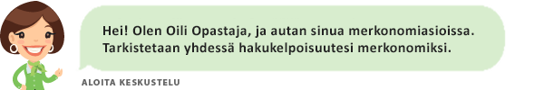 Kysy merkonomikoulutuksesta