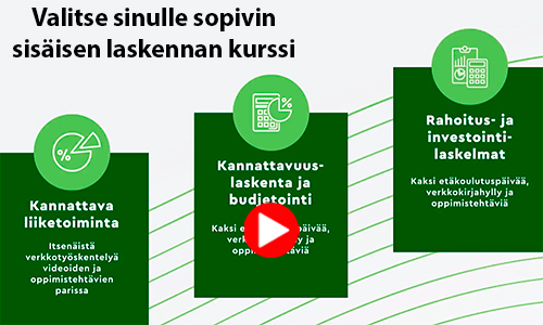 Sisäisen laskennan kurssit -video.