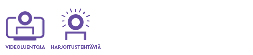 Videoluentoja ja harjoitustehtäviä